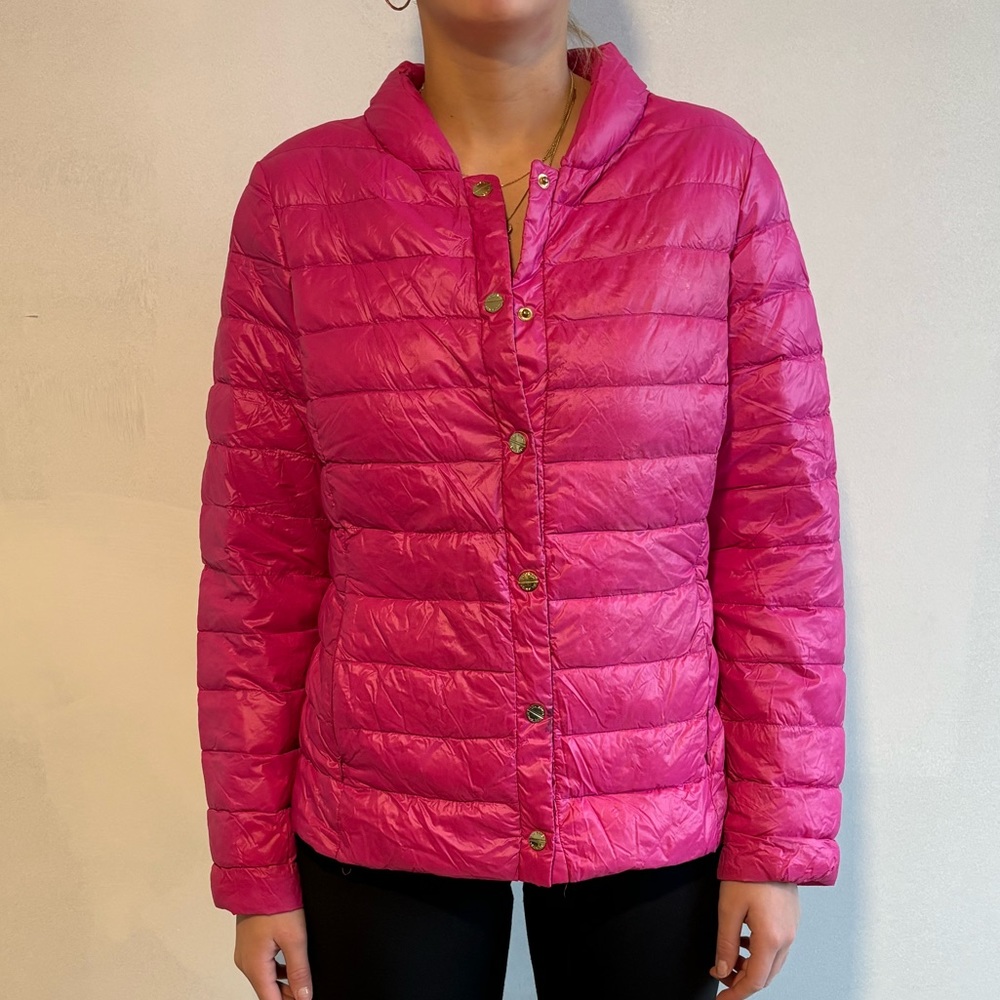 Via Spiga Pink Puffer Jacket